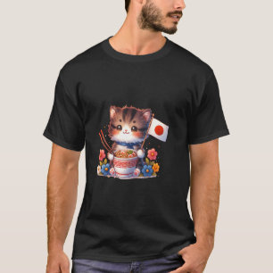 Ramen Cat Japan Love Noodle Bowl Japanese Food T-Shirt