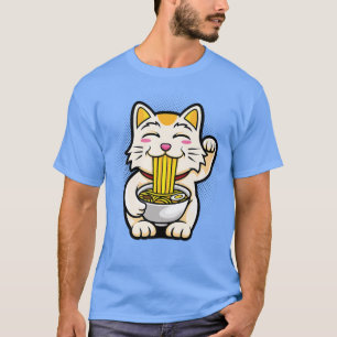 Ramen Cat Japanese Anime Kawaii Girls Official Tee