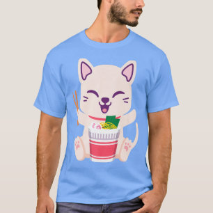 Ramen Cat Japanese Anime Kawaii Girls Official Tee