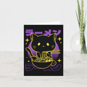 Ramen Cat Japanese  Card