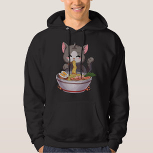Ramen Cat Japanese Kawaii Anime Hoodie