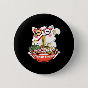 Ramen Cat Kawaii Anime Japanese Food Girls Officia 6 Cm Round Badge
