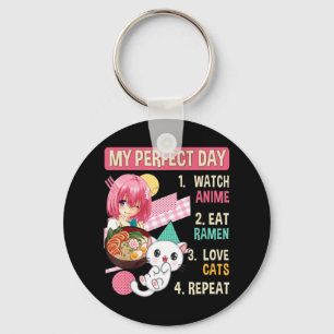 Ramen Cat Kawaii Anime Japanese Food Girls Officia Key Ring
