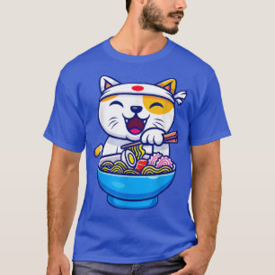 Ramen Cat Kawaii Anime Japanese Gift 1202 T-Shirt