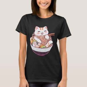 Ramen Cat Kawaii Neko Cute Anime Shirt For Men Wom