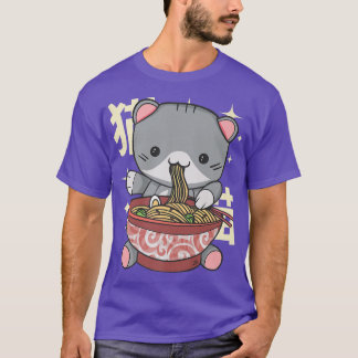 Ramen Cat Lover Kawaii Anime1492 T-Shirt