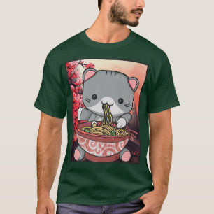 Ramen Cat Lover Kawaii Anime 1497 T-Shirt