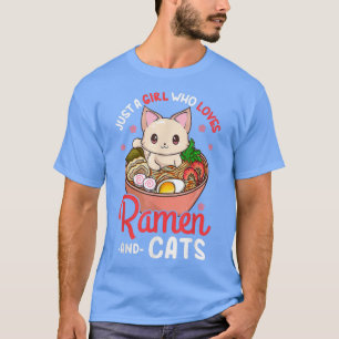 Ramen Cat Neko Anime Kawaii Otaku  T-Shirt