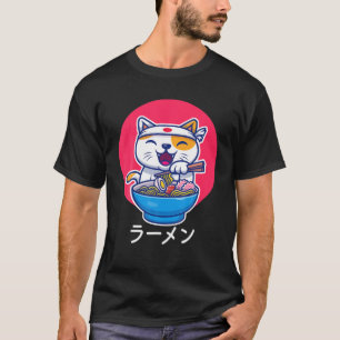 Ramen Cat Neko Kawaii Anime Japanese Noodles Gift T-Shirt