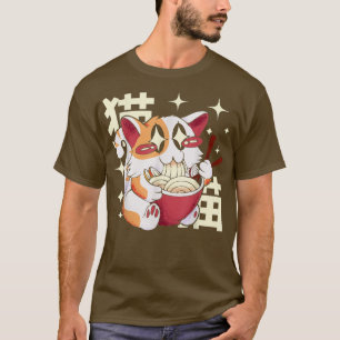 Ramen  Cat T Kawaii Anime Tee Japanese Gifts 