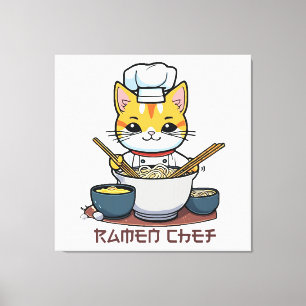 Ramen Chef Canvas Print