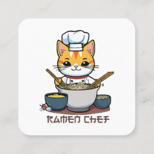 Ramen Chef Square Business Card