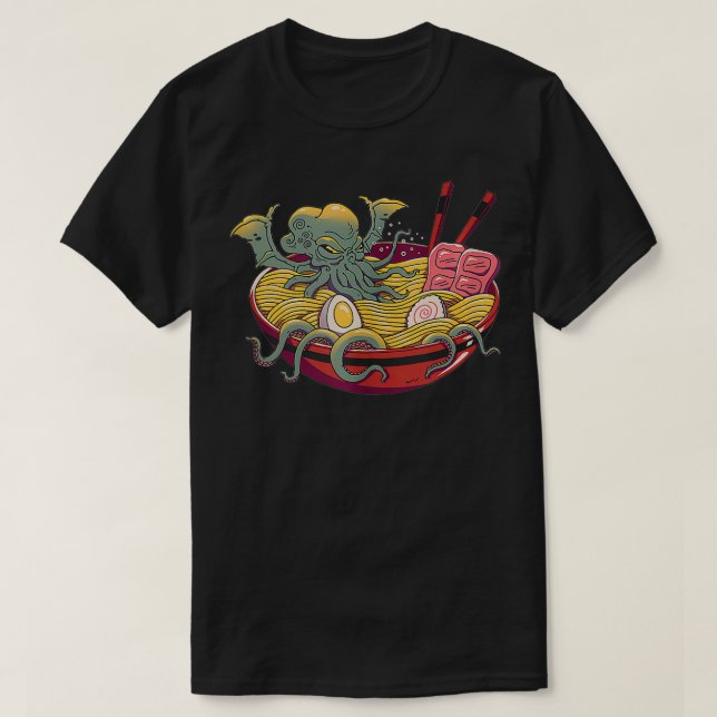 Ramen Cthulhu  T-Shirt (Design Front)