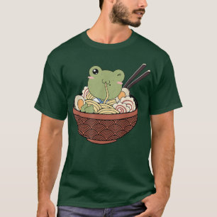Ramen Frog Japanese Ramen Noodles Cute Frog Kids T T-Shirt