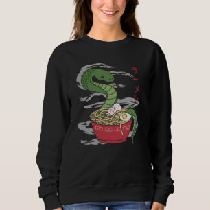 Ramen Funny Snake Japanese Food Kawaii Sweatshirt