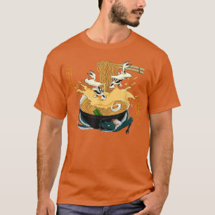 Ramen Hiragana Bowl Of Noodles Koi Fish Asian Drag T-Shirt