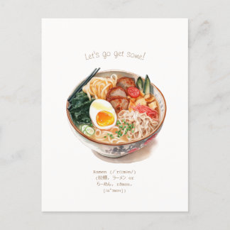 Ramen Invitation Postcard