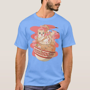 Ramen is life Love Ramen Cat Japanese Noodles Kawa T-Shirt