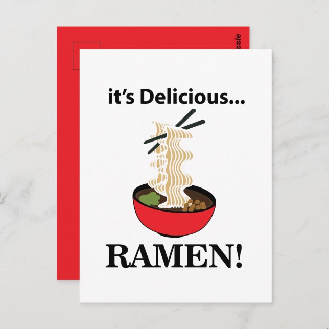 Ramen It's Delicious Ramen Postcard (Front/Back)