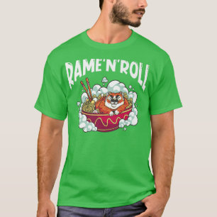 Ramen Japan Kawaii Noodle Bowl Pun Tiger Premium  T-Shirt