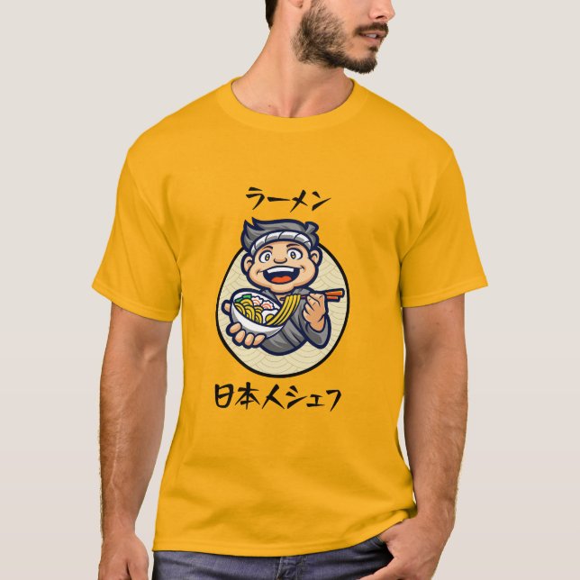 Ramen Japanese Chef T-Shirt (Front)