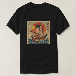 Ramen Japanese Funny Kawaii baby horse Anime T-Shirt
