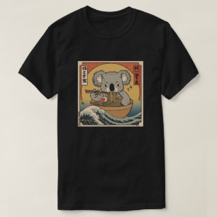 Ramen Japanese Funny Kawaii baby koala Anime T-Shirt