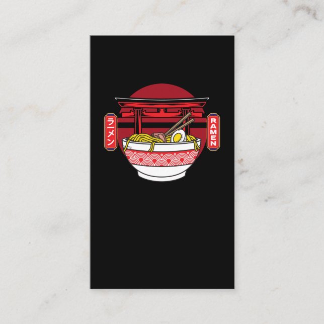 Ramen Japanese Noodles Lover Japan Food Business Card (Front)