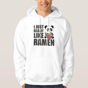 Ramen Japanese Noodles Sweet Panda Eats Ramen Hoodie