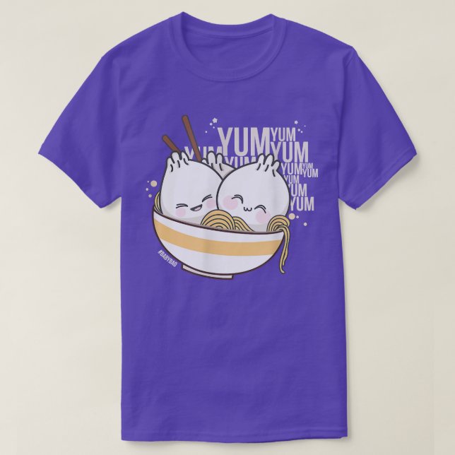 Ramen Kawaii Bao Dim Sum Yum Yum Anime Lovers  T-Shirt (Design Front)
