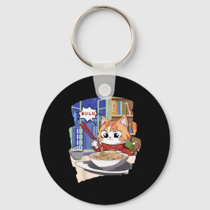 Ramen Kawaii Cat Anime  Key Ring