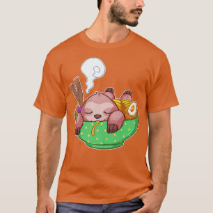 Ramen Kawaii Sloth Anime Otaku Japanese Noodels193 T-Shirt