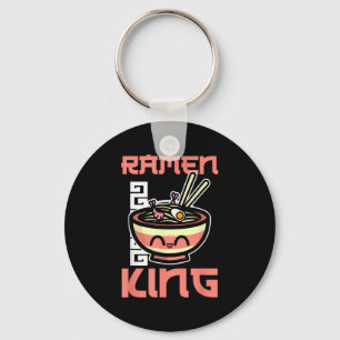 Ramen King Ramen Noodles Lover Funny Quote For Men Key Ring