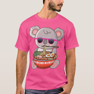 Ramen Koala Anime Otaku Japanese Noodles Gift Girl T-Shirt