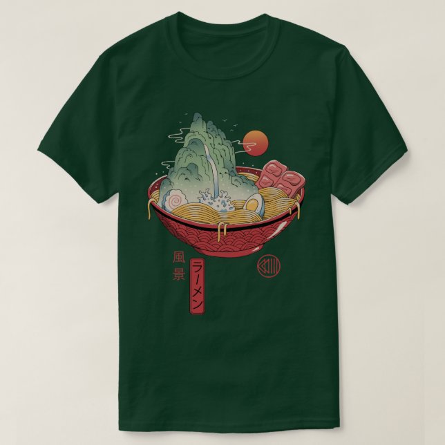 Ramen Landscape  T-Shirt (Design Front)