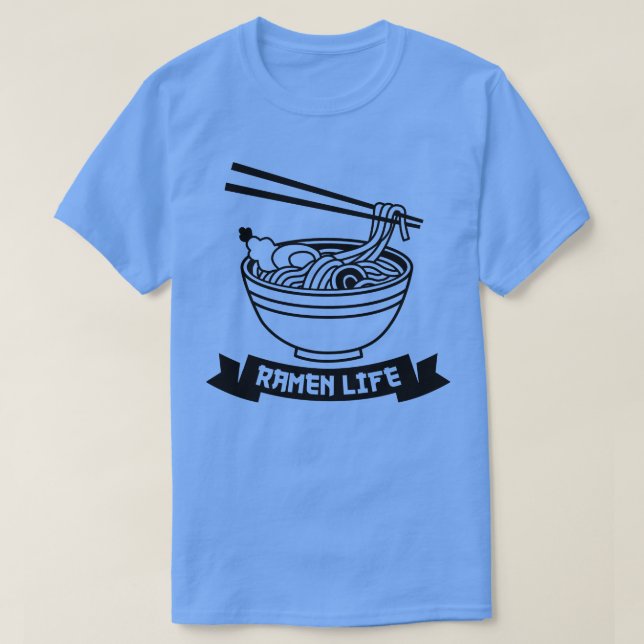 Ramen Life Bowl of Noodles T-Shirt (Design Front)