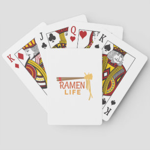 Ramen Life Japanese Food Funny Student Gift Idea Playing Cards