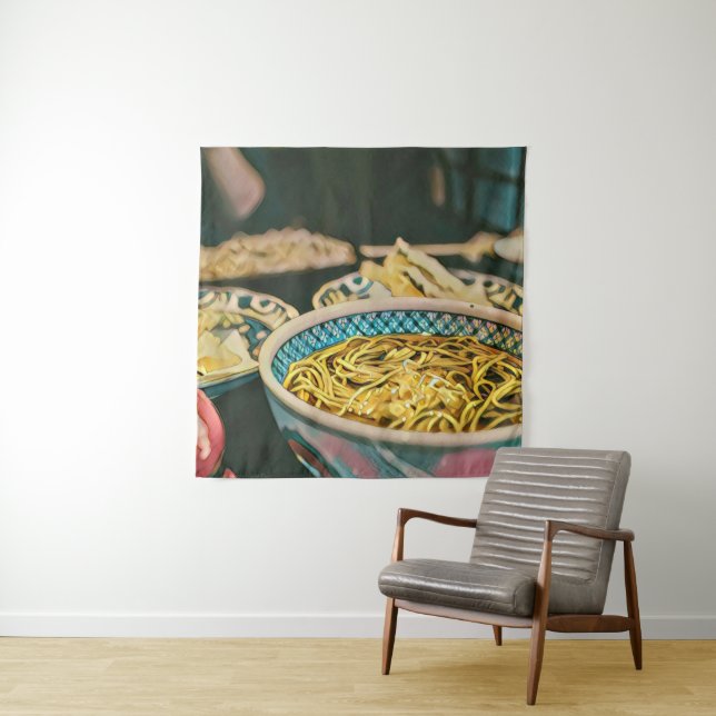 Ramen lover artwork tapestry (In Situ)
