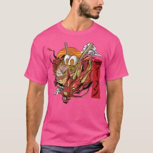 Ramen Lover Funny - Dragon With Bowl Of Ramen  T-Shirt