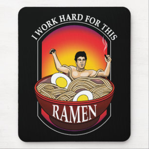 Ramen Lover Gangster Mouse Pad