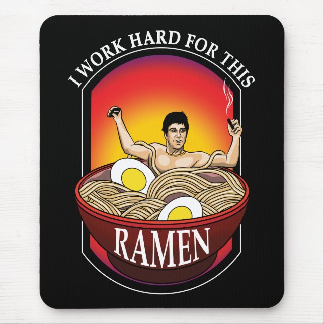Ramen Lover Gangster Mouse Pad (Front)