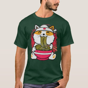 Ramen Lover Men Japanese Noodles Kawaii Cat Ramen T-Shirt