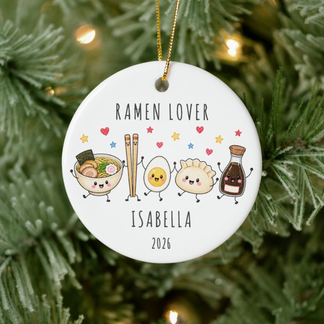 Ramen Lover Personalised Ornament (Tree)