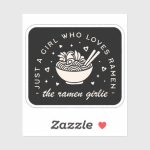 Ramen lovers girl Japanese food funny quotes black