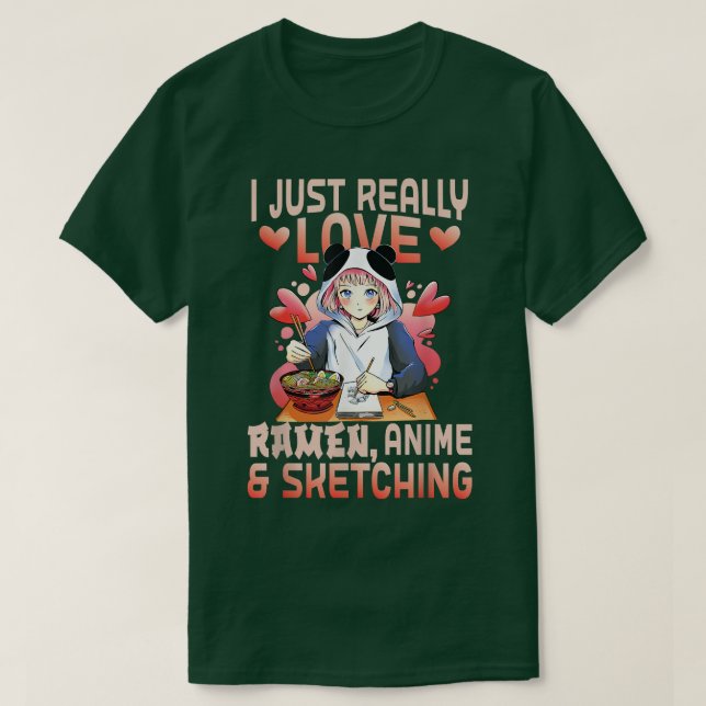Ramen Merch  Anime lovers  Japanese animation  Ske T-Shirt (Design Front)