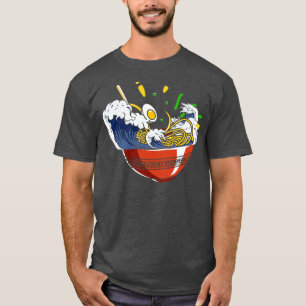 Ramen Merchandise Japanese Wave Ramen Noodle T-Shirt