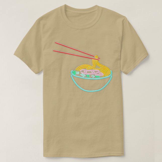 Ramen Noodle Bowl Chopstick Retro2023 T-Shirt (Design Front)
