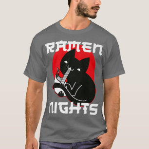 Ramen Noodle Bowl Love Japanese Kawaii Cat Ramen N T-Shirt