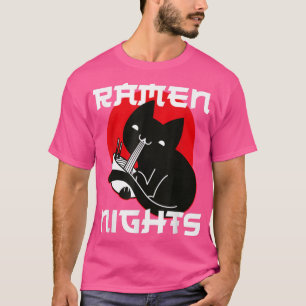 Ramen Noodle Bowl Love Japanese Kawaii Cat Ramen N T-Shirt