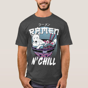 Ramen Noodle Bowl Love Japanese Kawaii Dog Ramen N T-Shirt